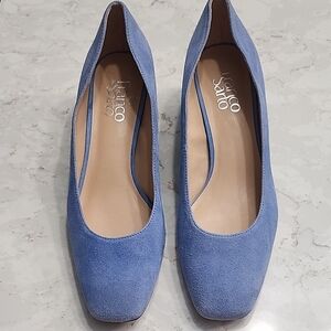 Size 7M Franco Sarto Blue Suede Women's Flats